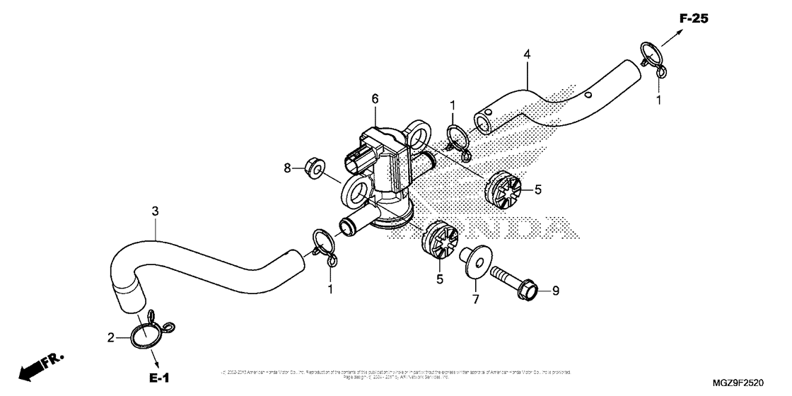 CB500X (ABS) Air Injection Solenoid Valve