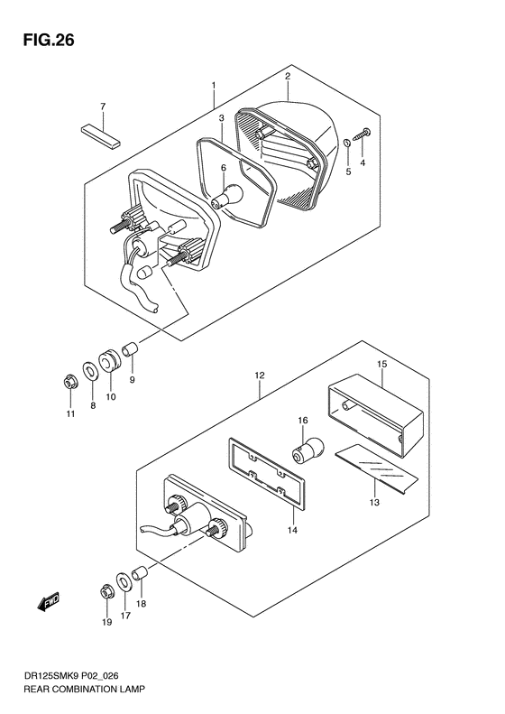 Rear combination  lamp