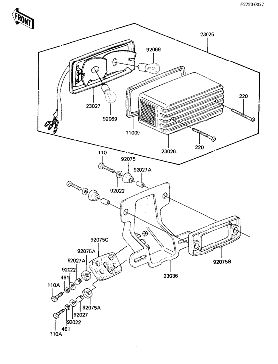 Taillight unit ass`y