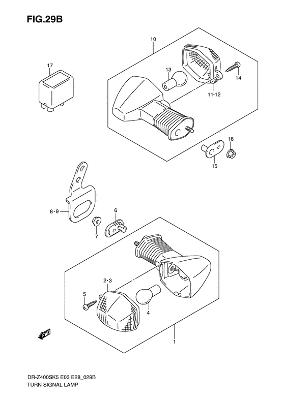 DR-Z400 Поворотники