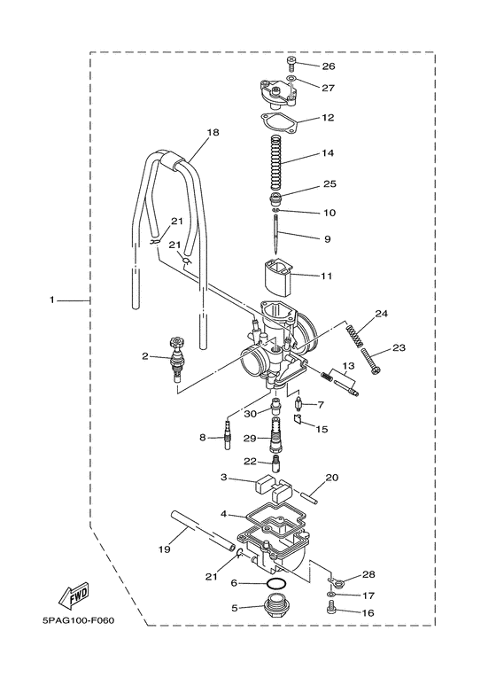 YZ85 Карбюратор