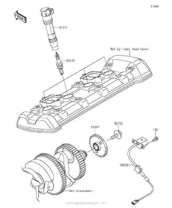 ZX1000 Система зажигания