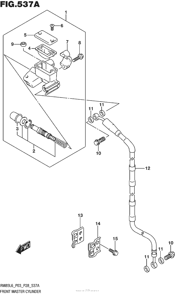 Front Master Cylinder (Rm85L6 P03)