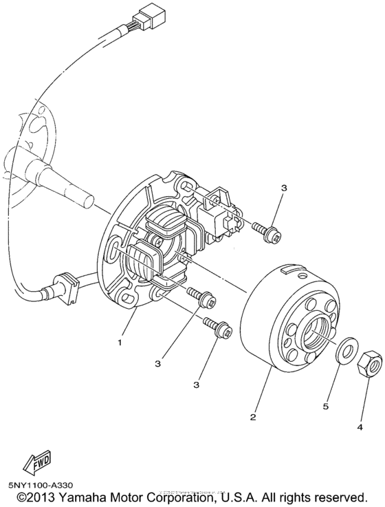 YZ125P Генератор