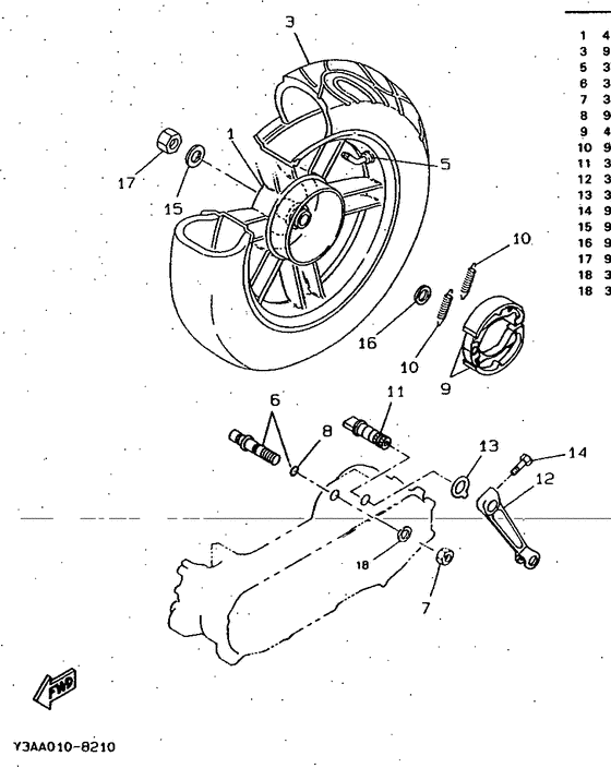 CW50 Переднее колесо