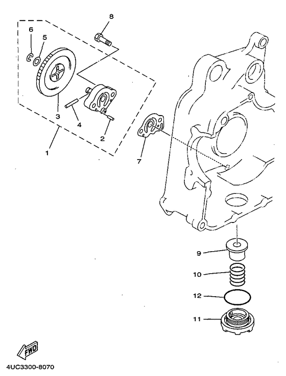YP250D Масляный насос