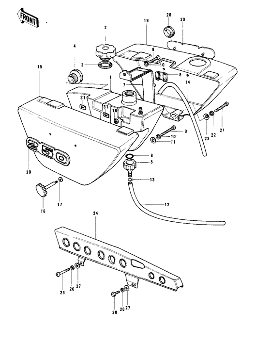 Side covers/oil tank/chain cover