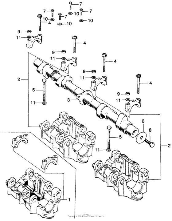 Camshaft + holder