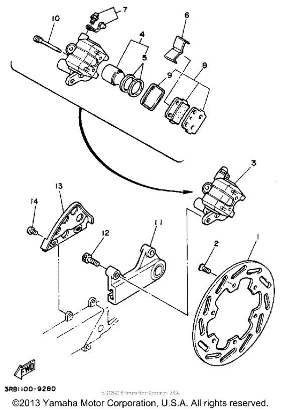  Задний суппорт