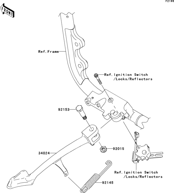 VN2000 Подножка