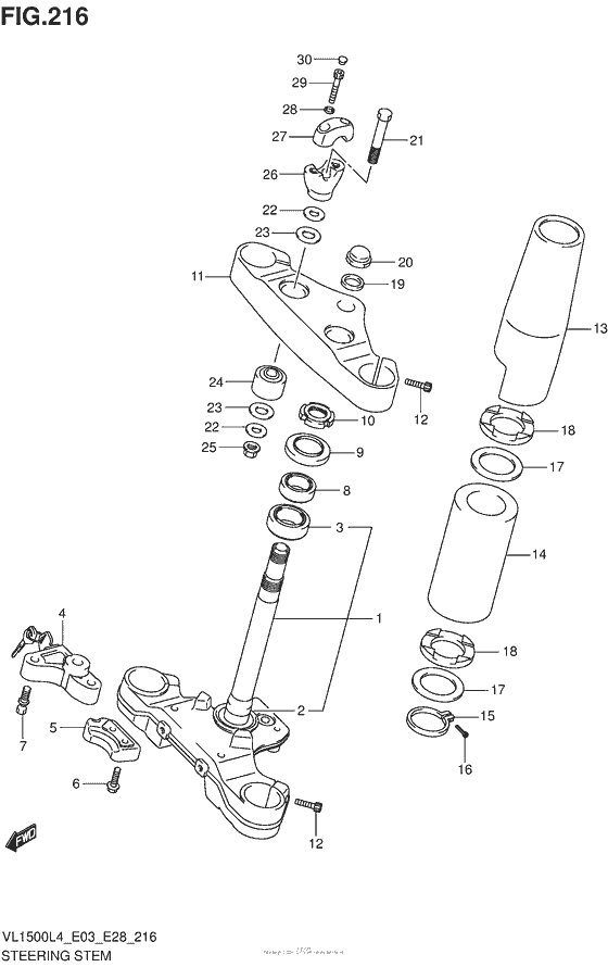 Steering Stem (Vl1500L4 E03)