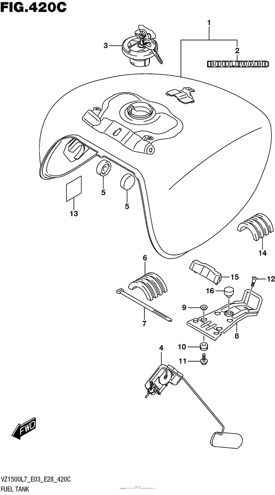 Fuel Tank (Vz1500L7 E33)