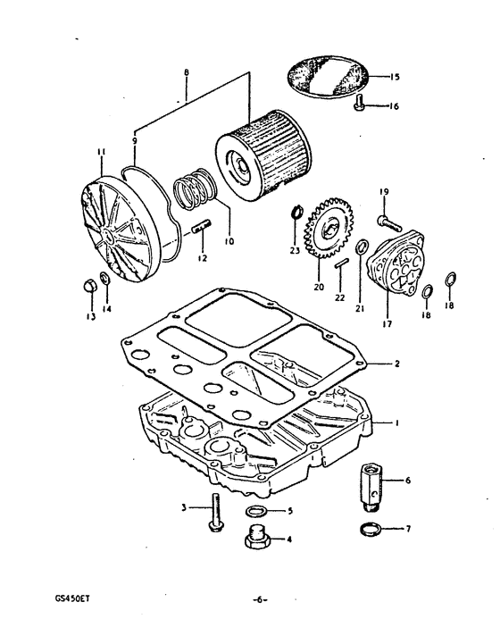 Filter - oil pump