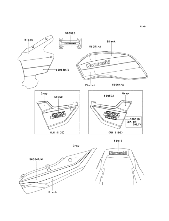 ZR1200 Decals(black / violet)(zr1200-a1)