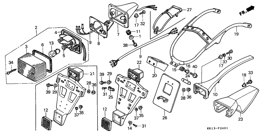 Taillight unit ass`y