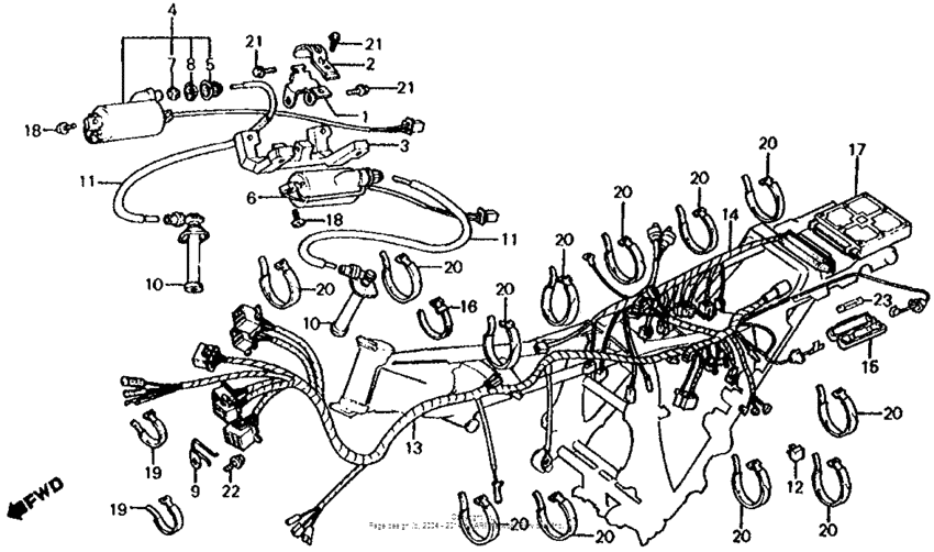 Wire harness + ignition coil