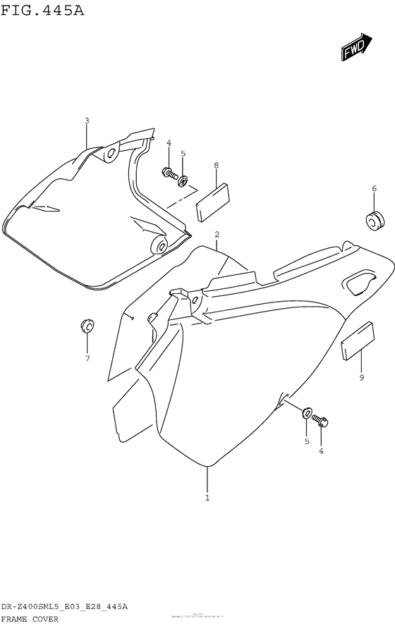 Frame Cover (Dr-Z400Sml5 E03)