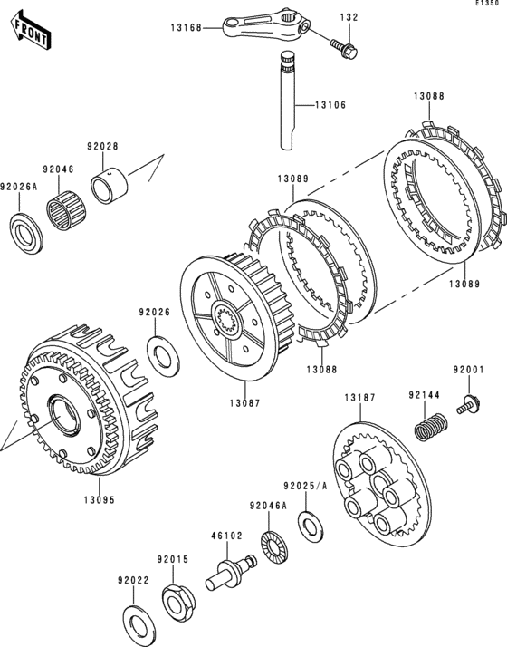 ZR750 Сцепление