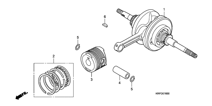 Crankshaft/piston