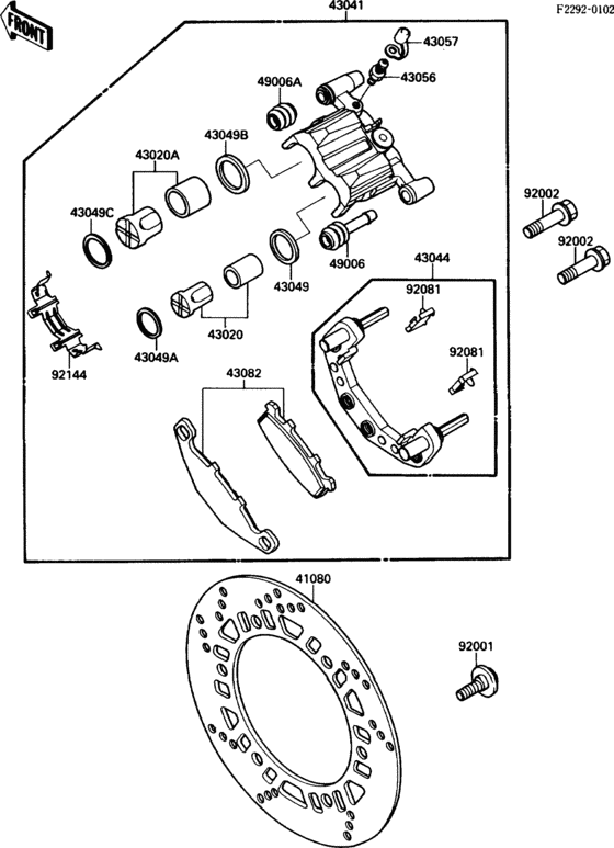 Front brake(-01647)