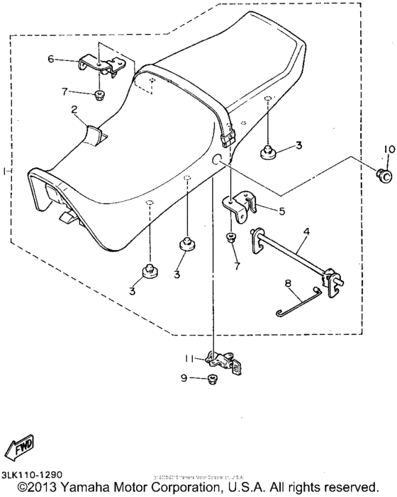 FZR1000GC Сиденье