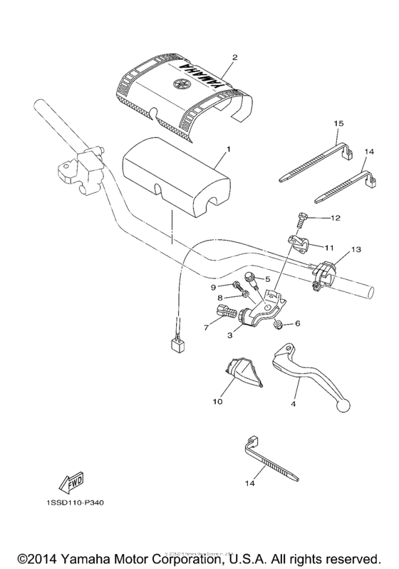 YZ250F2 Рулевые переключатели