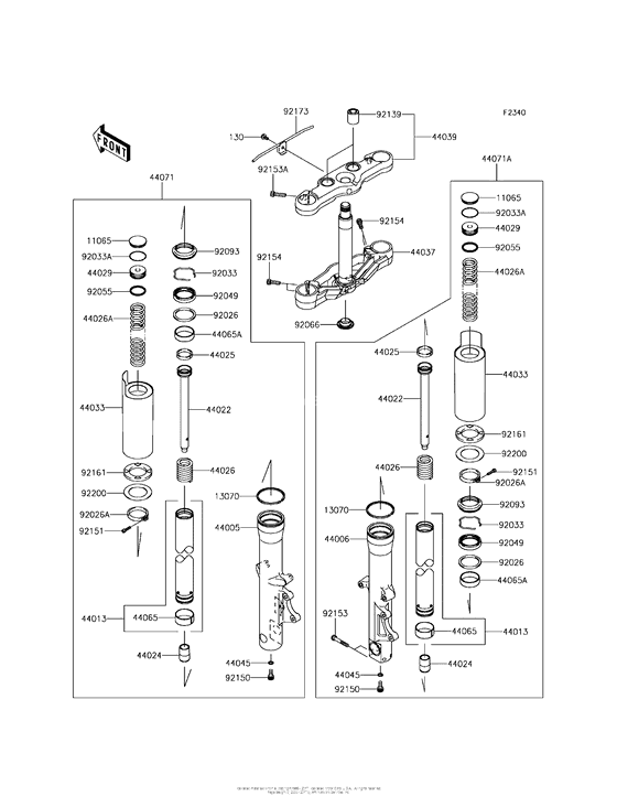VN1700 Передняя вилка