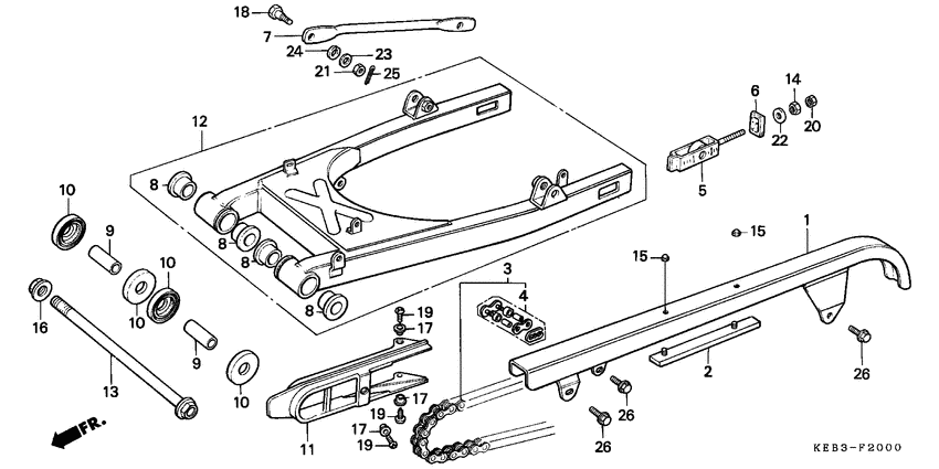 Swingarm/chain case