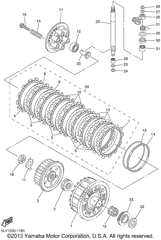 FZS1000N Сцепление