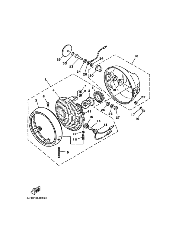 Headlight assy