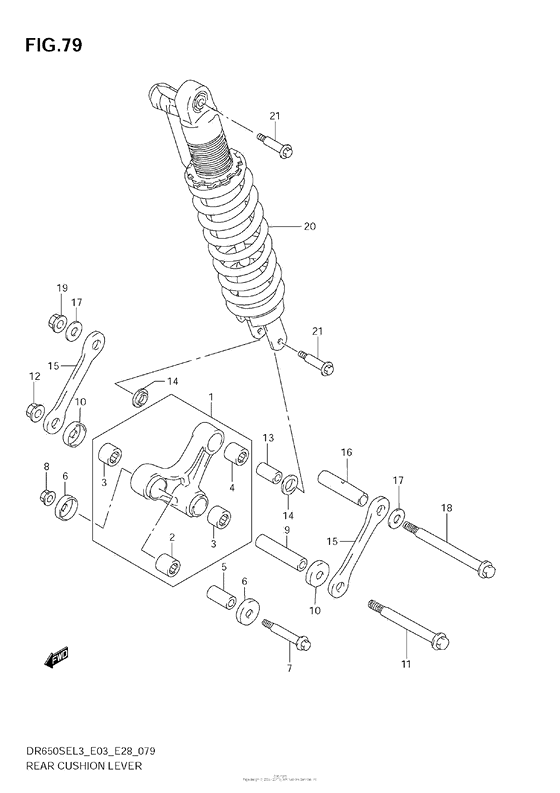 Rear Cushion Lever (Dr650Sel3 E33)
