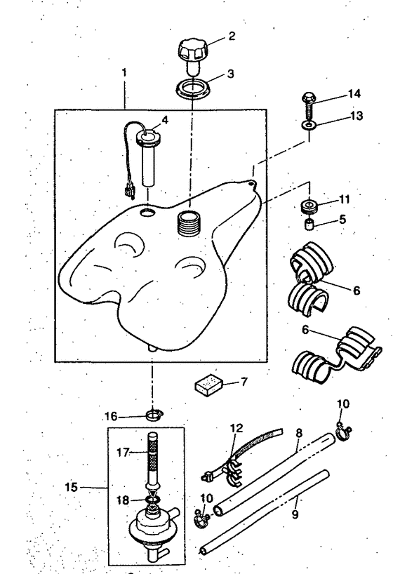 YH50 Reservoir a carburant