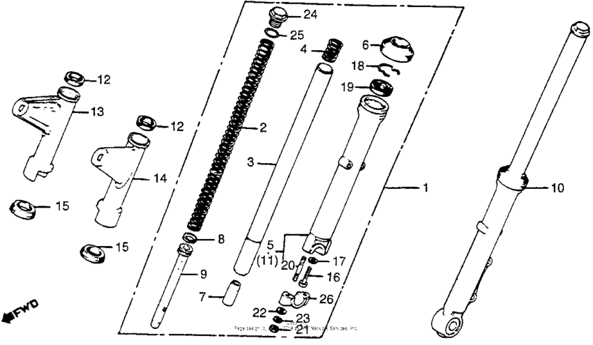 Cm400t/afront fender 79-80