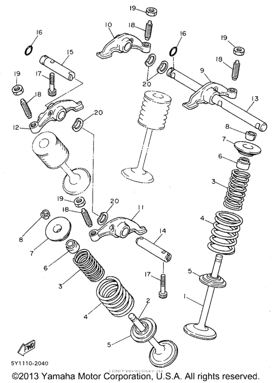 XT600EGC Клапана