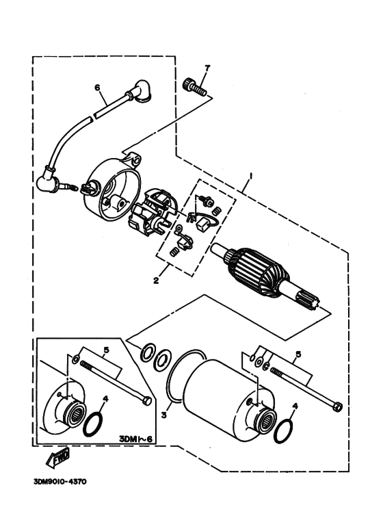 XV250 ｽﾀｰﾃｲﾝｸﾞﾓｰﾀ