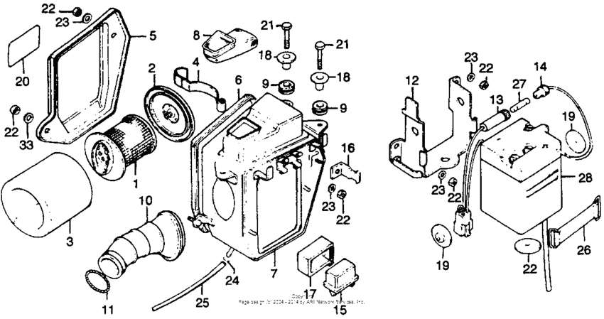 Air cleaner + battery