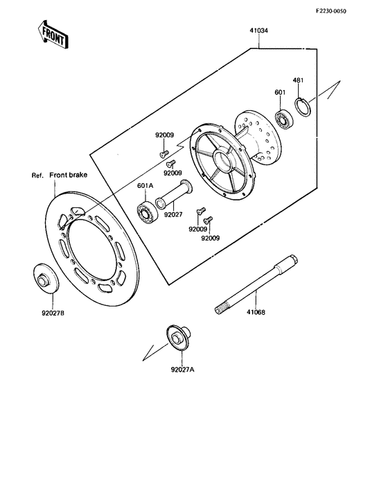 KX500 Передняя втулка