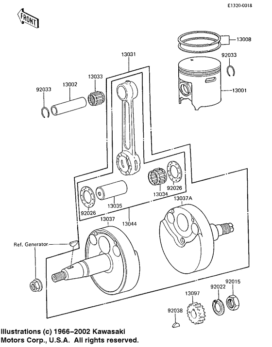 Crankshaft/piston