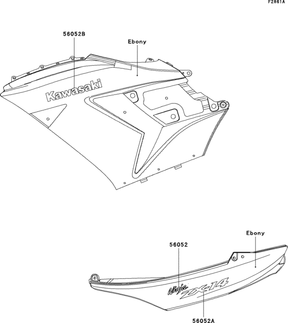ZX1400 Decals(ebony)(a6f)