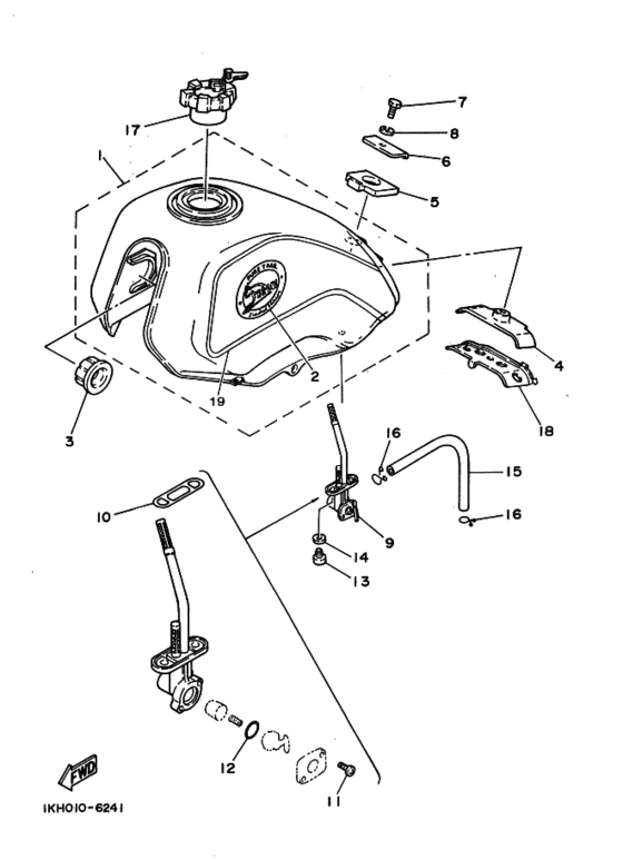 XT225 ﾌﾕｴﾙﾀﾝｸ