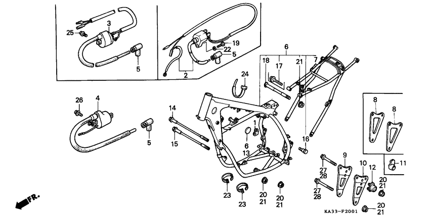 Frame body/ignition coil