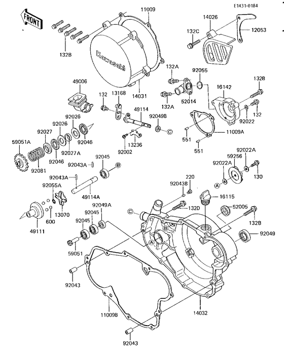 Engine covers/water pump
