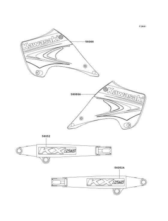 KX125 Наклейки