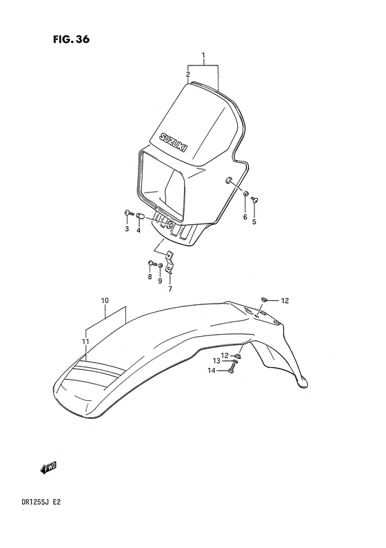 Headlamp cover - front fender