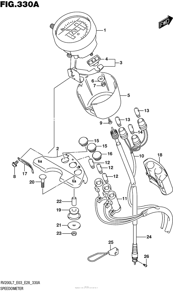 Speedometer (Rv200L7 E03)