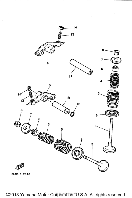 XT225GC Клапана