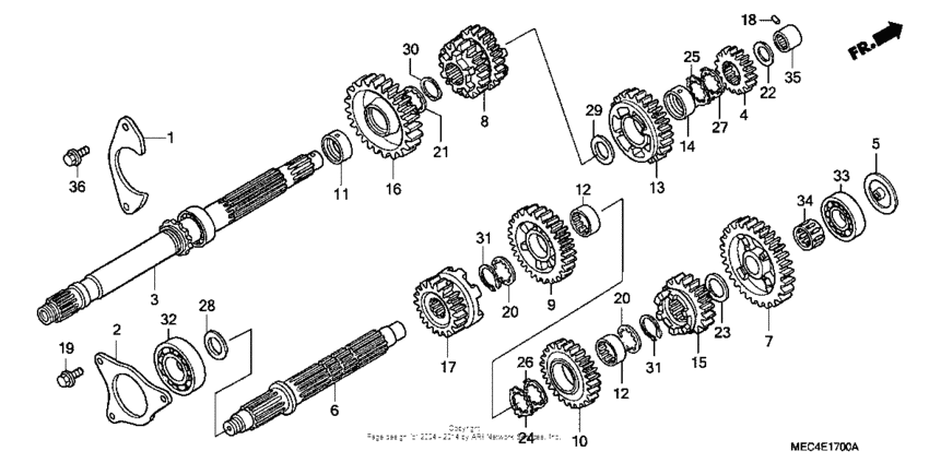 NRX1800D Трансмиссия