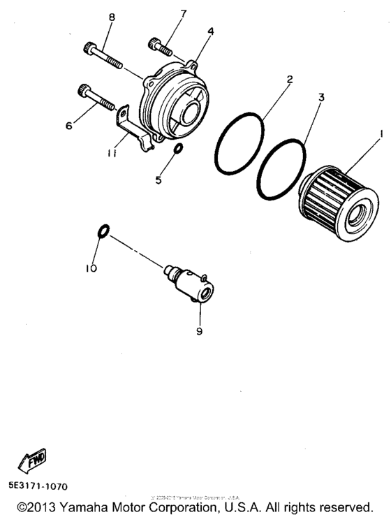 XV1100G Масляный фильтр