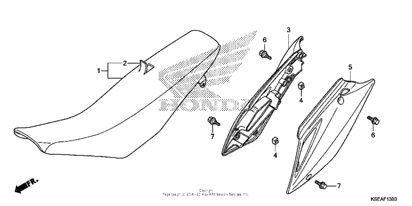 Seat + side cover