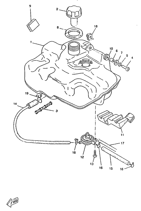 CW50RSX Топливный бак